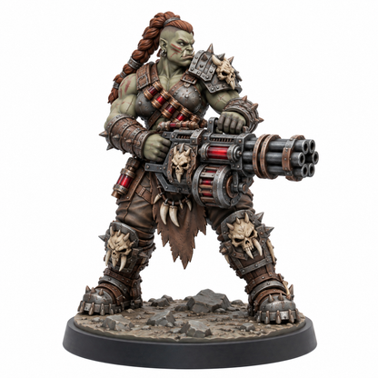 Morga Khar Bloodline Gunner — painted miniature