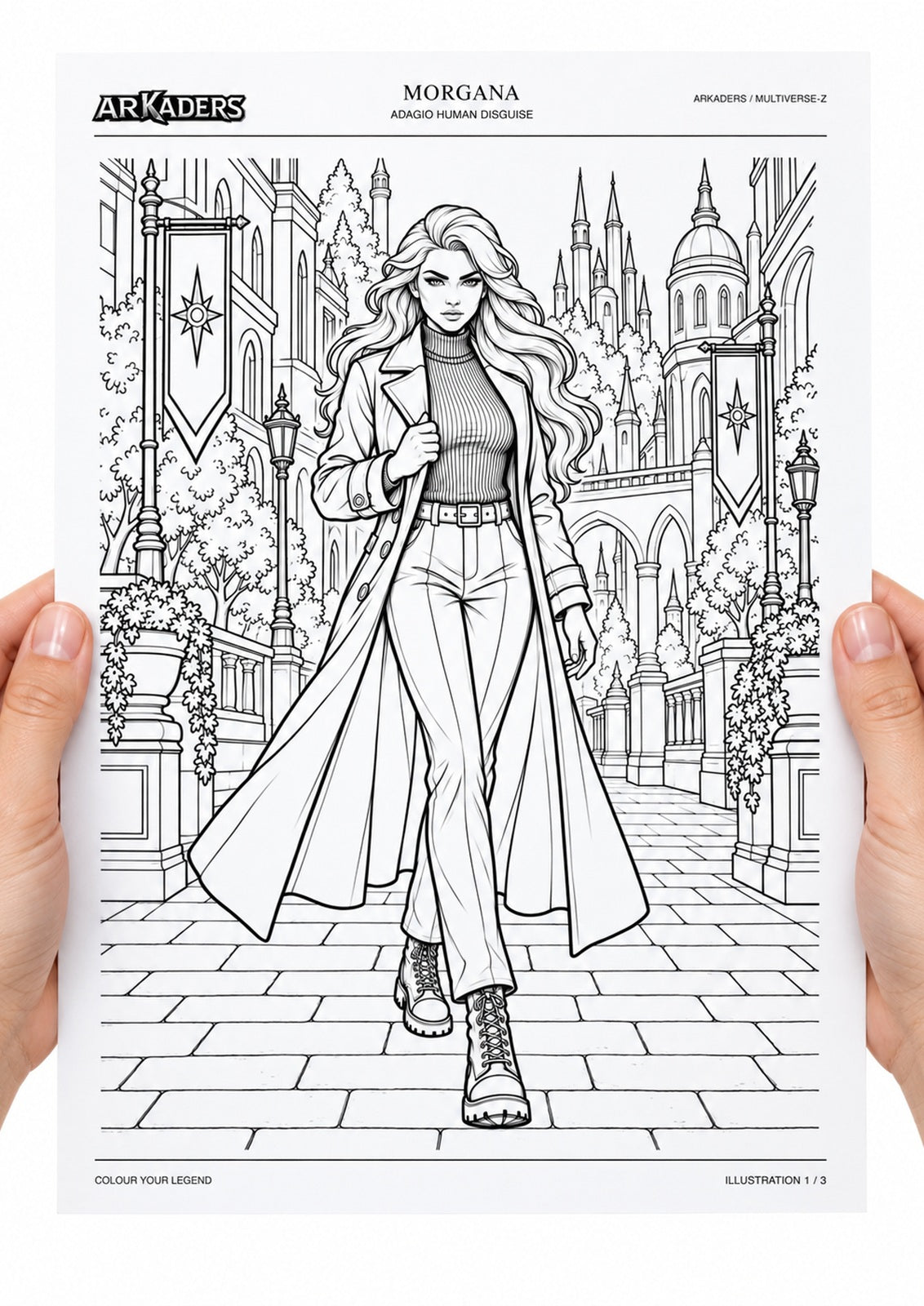 Morgana Adagio Human Disguise Coloring Character Sheet — image 3 of 12