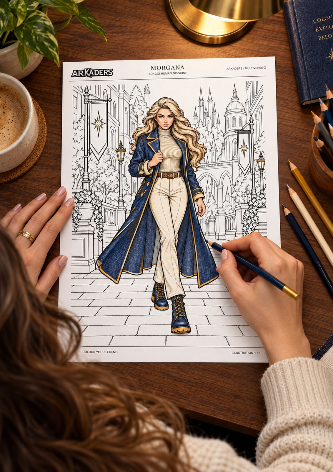 Morgana Adagio Human Disguise Coloring Character Sheet — image 5 of 12
