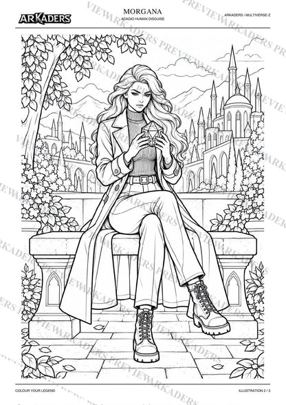 Morgana Adagio Human Disguise Coloring Character Sheet — image 10 of 12