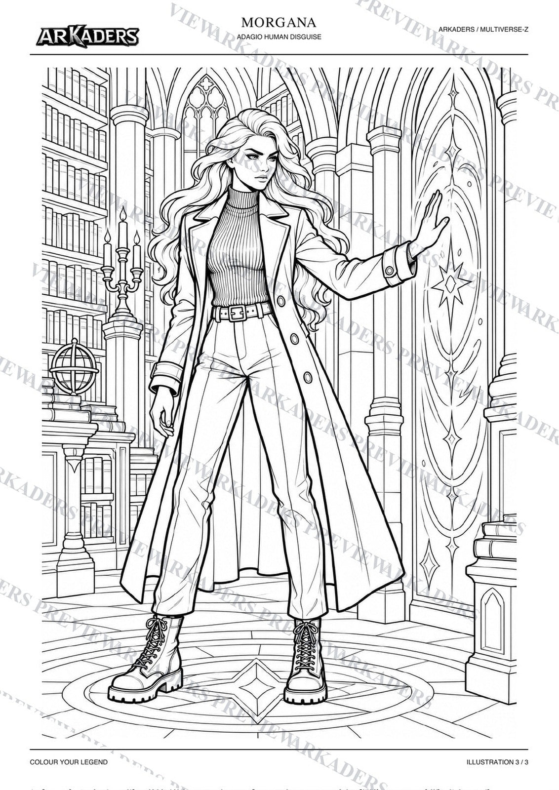 Morgana Adagio Human Disguise Coloring Character Sheet — image 12 of 12