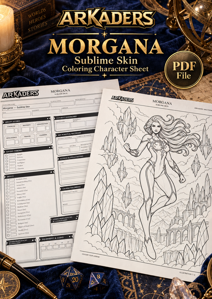 Morgana Sublime Skin Coloring Character Sheet cover