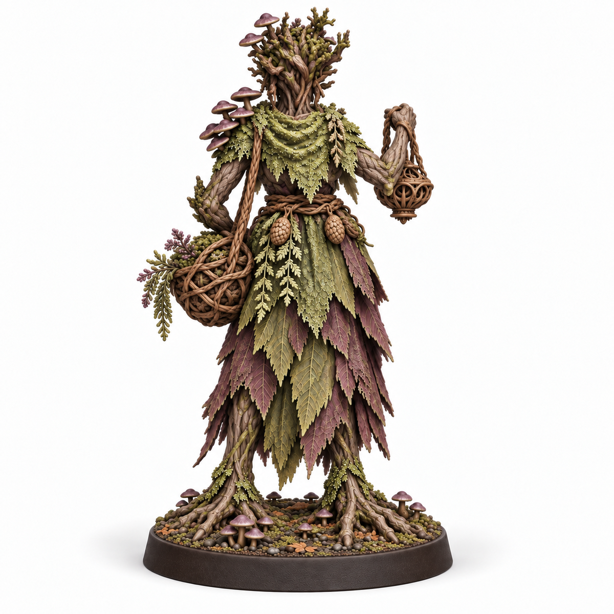 myrra Treebas druid — painted colour reference, back
