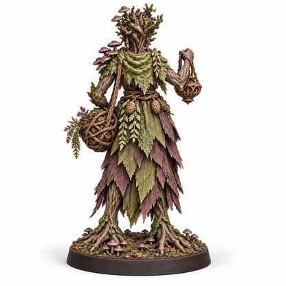 myrra Treebas druid — painted colour reference, back