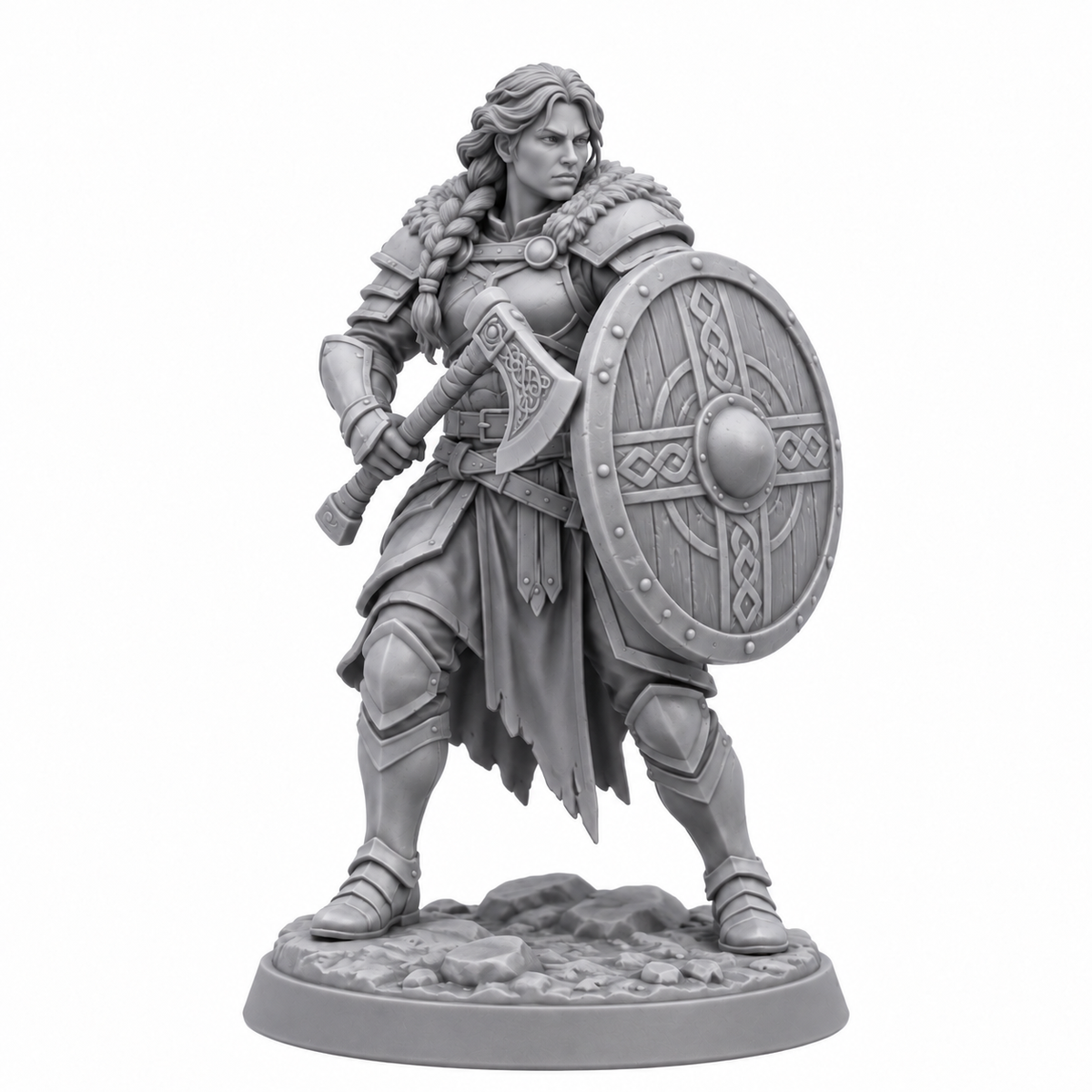 Naara — unpainted grey resin miniature