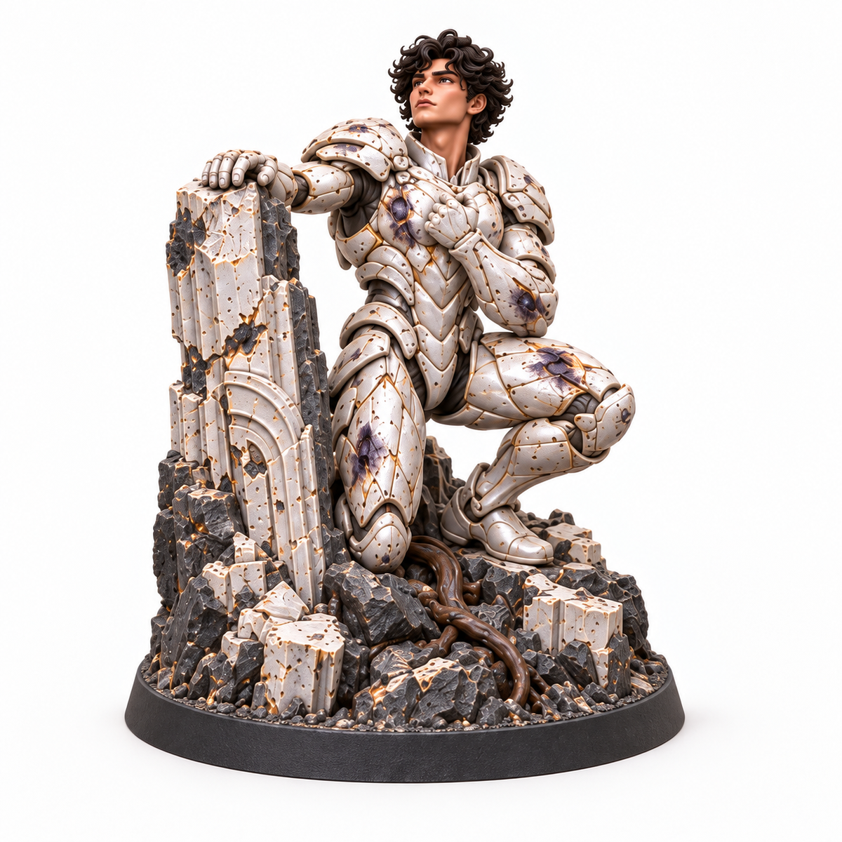 Tom Moonfall Survivor professionally painted miniature reference, front view