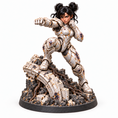 Vega Moonfall Survivor professionally painted miniature reference, front view