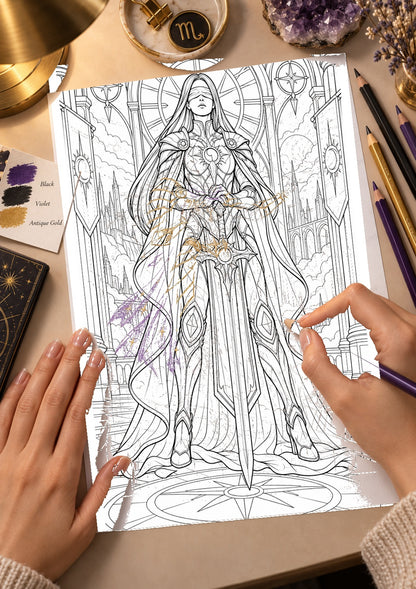 Oria Vey Coloring Character Sheet 5