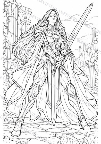 Oria Vey Coloring Character Sheet 10
