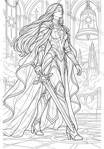 Oria Vey Coloring Character Sheet 12