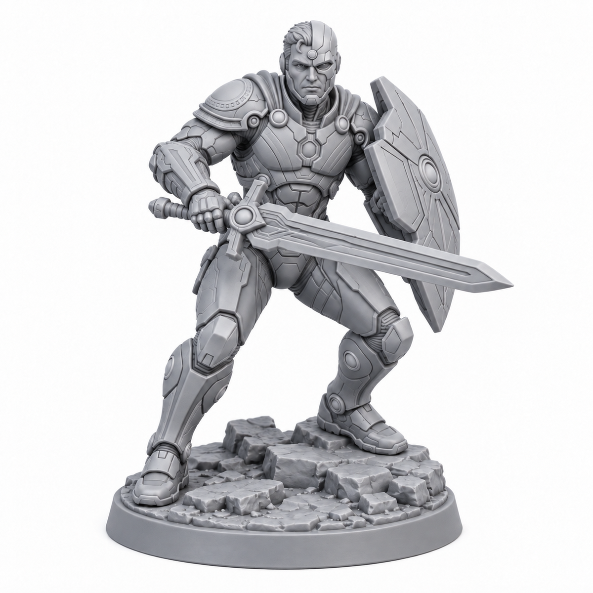 Orion exclusive pose grey resin miniature