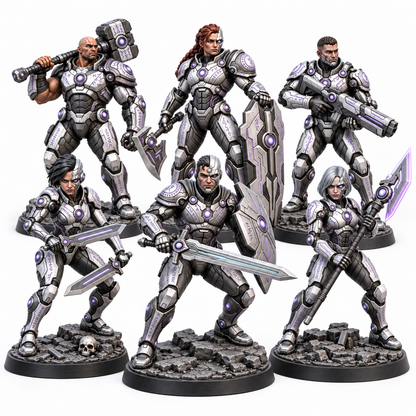 The Reconstructed Six of Asterion painted miniatures