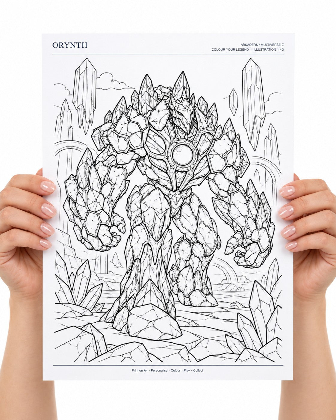 Orynth Coloring Character Sheet 3