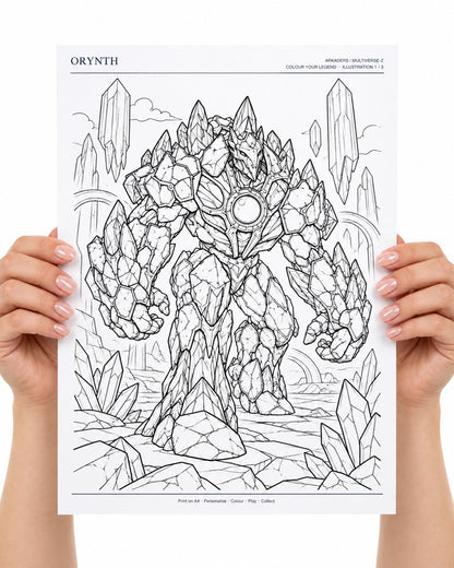 Orynth Coloring Character Sheet 3