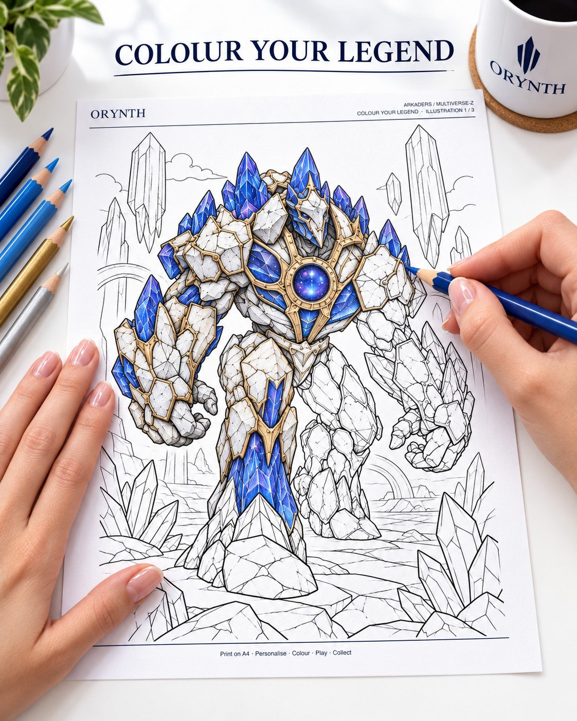 Orynth Coloring Character Sheet 5
