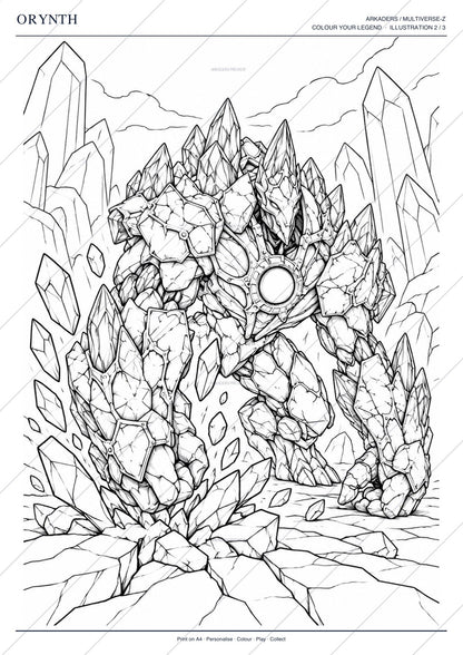 Orynth Coloring Character Sheet 10