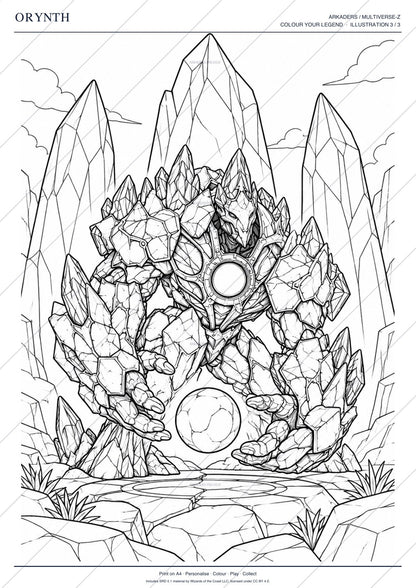 Orynth Coloring Character Sheet 12