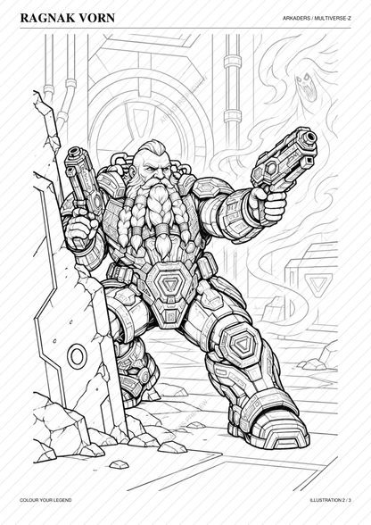 Ragnak Vorn Coloring Character Sheet — protected preview page 4