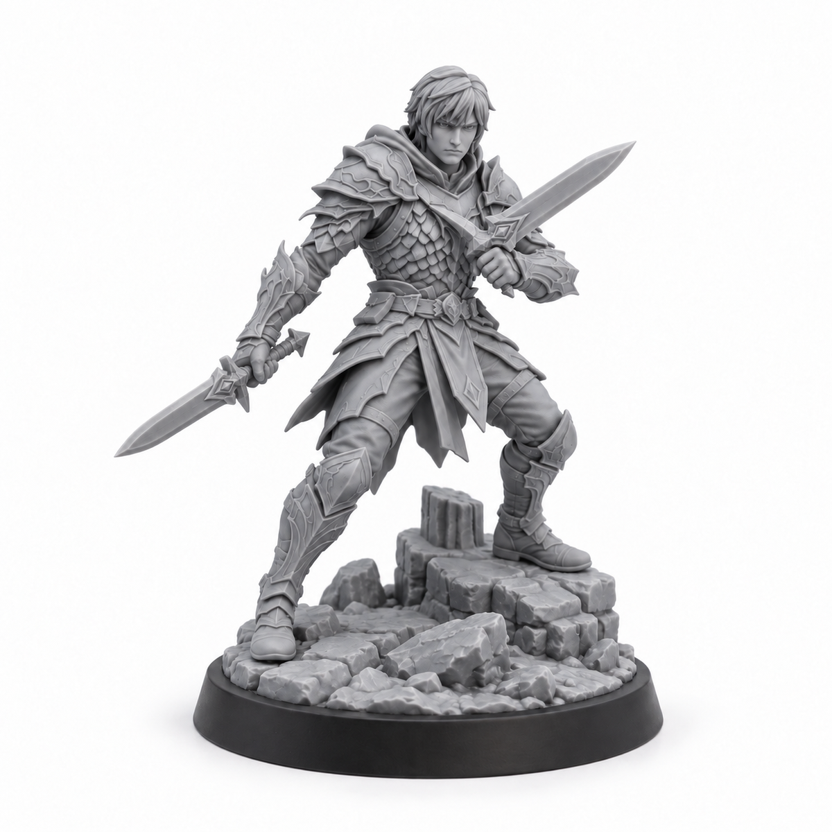 Raven Varo exclusive pose grey resin miniature