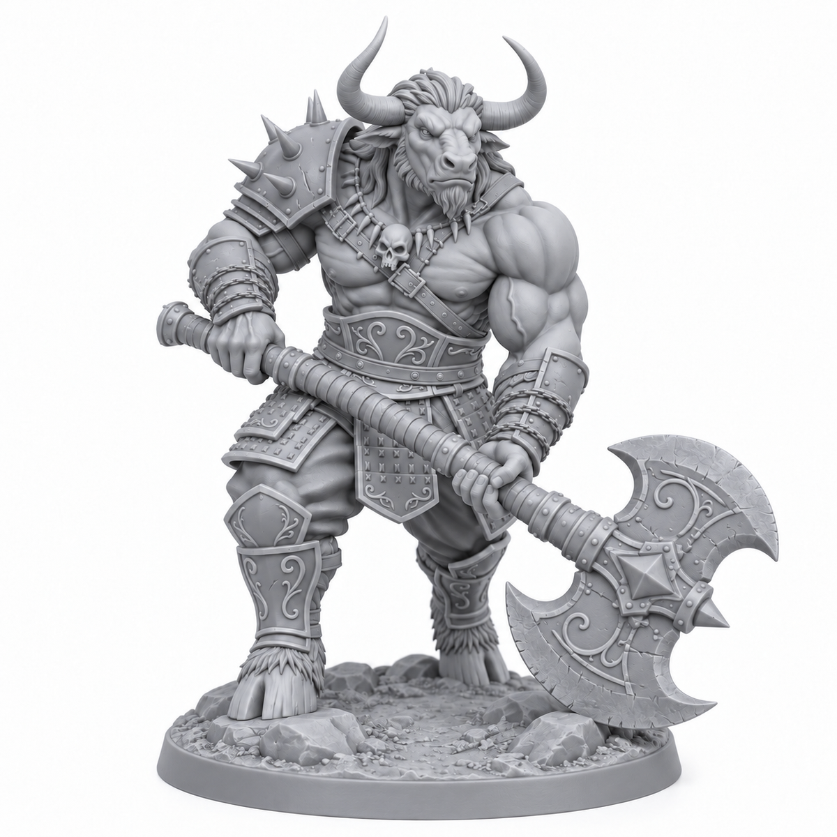 Rokoso — bundle-exclusive alternate pose, grey resin miniature
