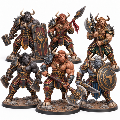 Rokoso's Last War Host — six painted resin miniatures