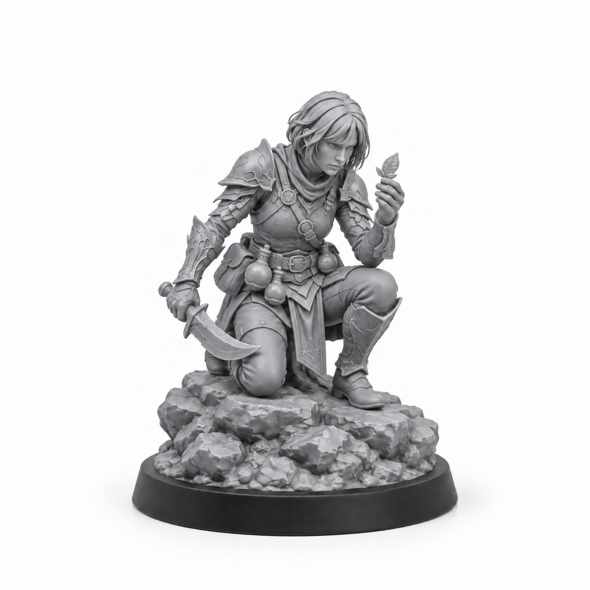 Sable Marr grey resin miniature