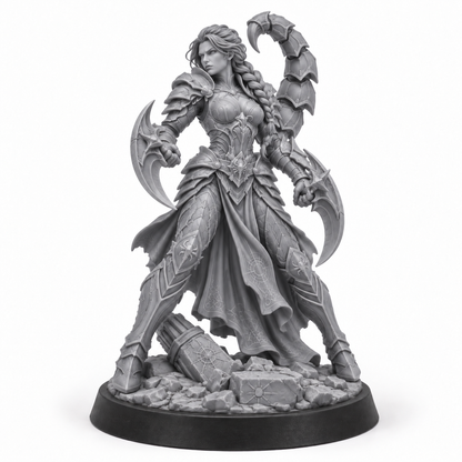 Scorpio Astral grey resin miniature