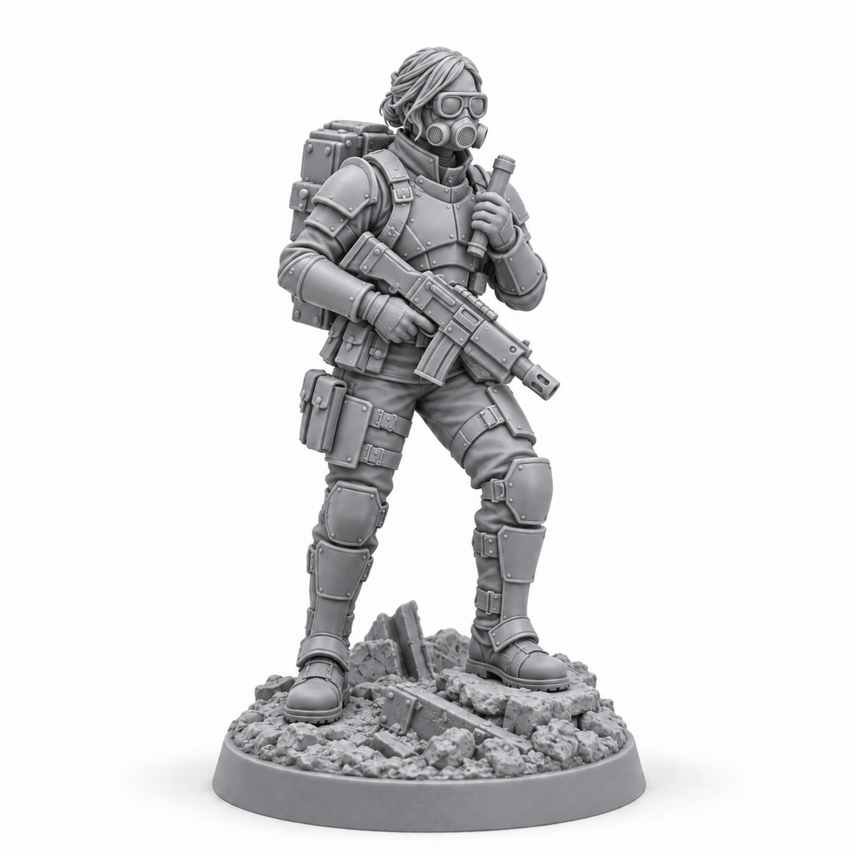 Sera Holt grey resin miniature