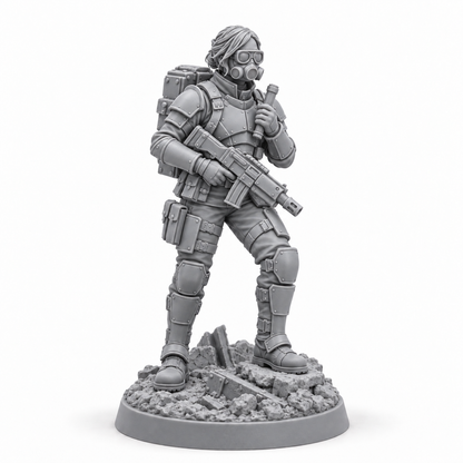 Sera Holt grey resin miniature