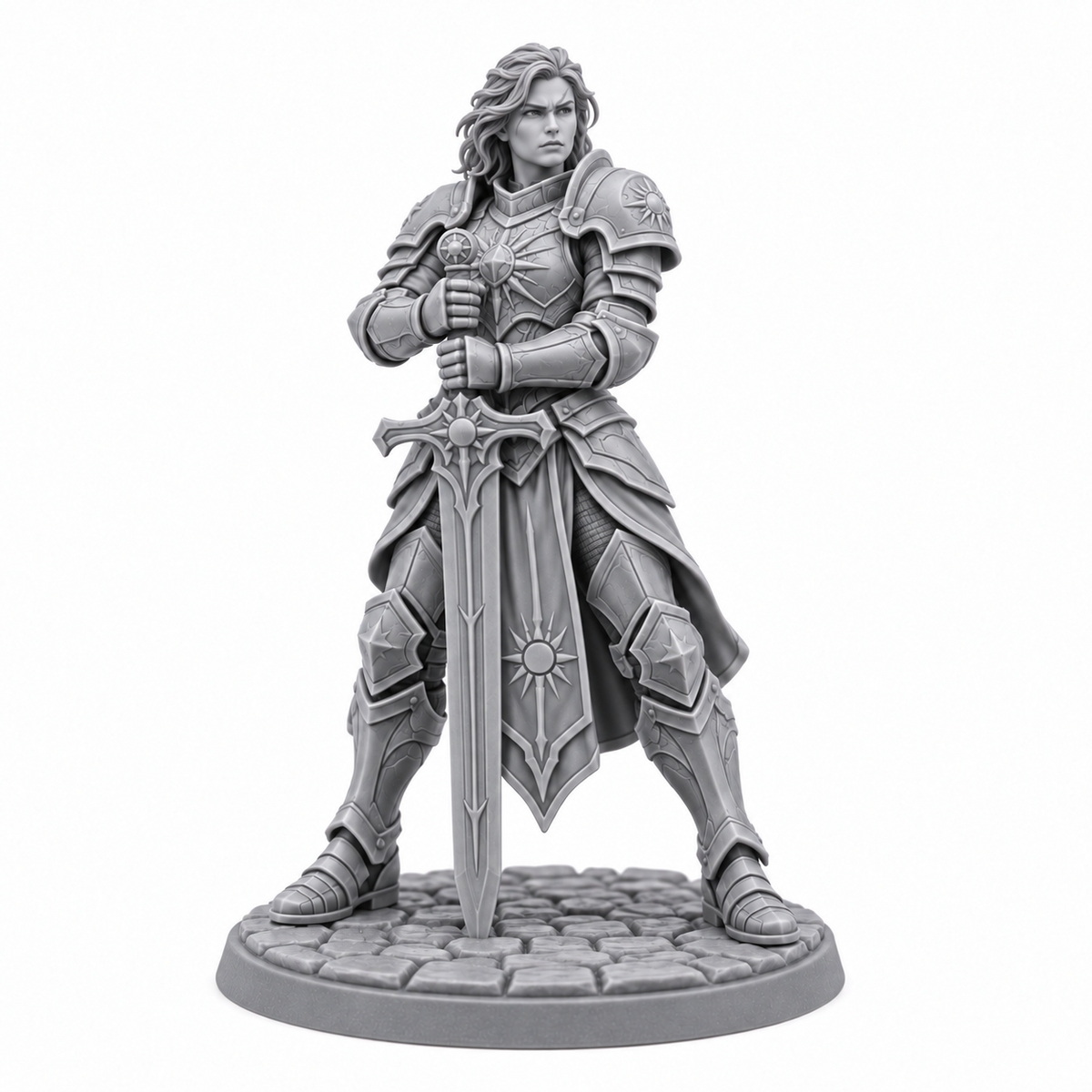 Seris Haleward — unpainted grey resin miniature