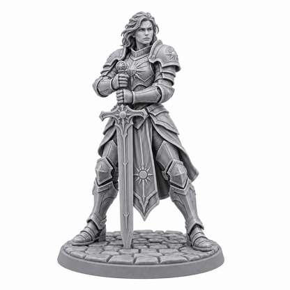 Seris Haleward — unpainted grey resin miniature