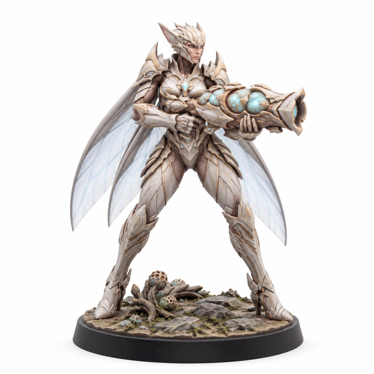 Seryth Vael Sporecaster — painted miniature