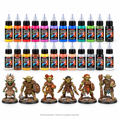 24 acrylic colours with six Guardians of the Cycle painted references; miniatures supplied unpainted.