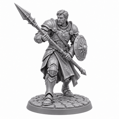 Tarian Holt — unpainted grey resin miniature