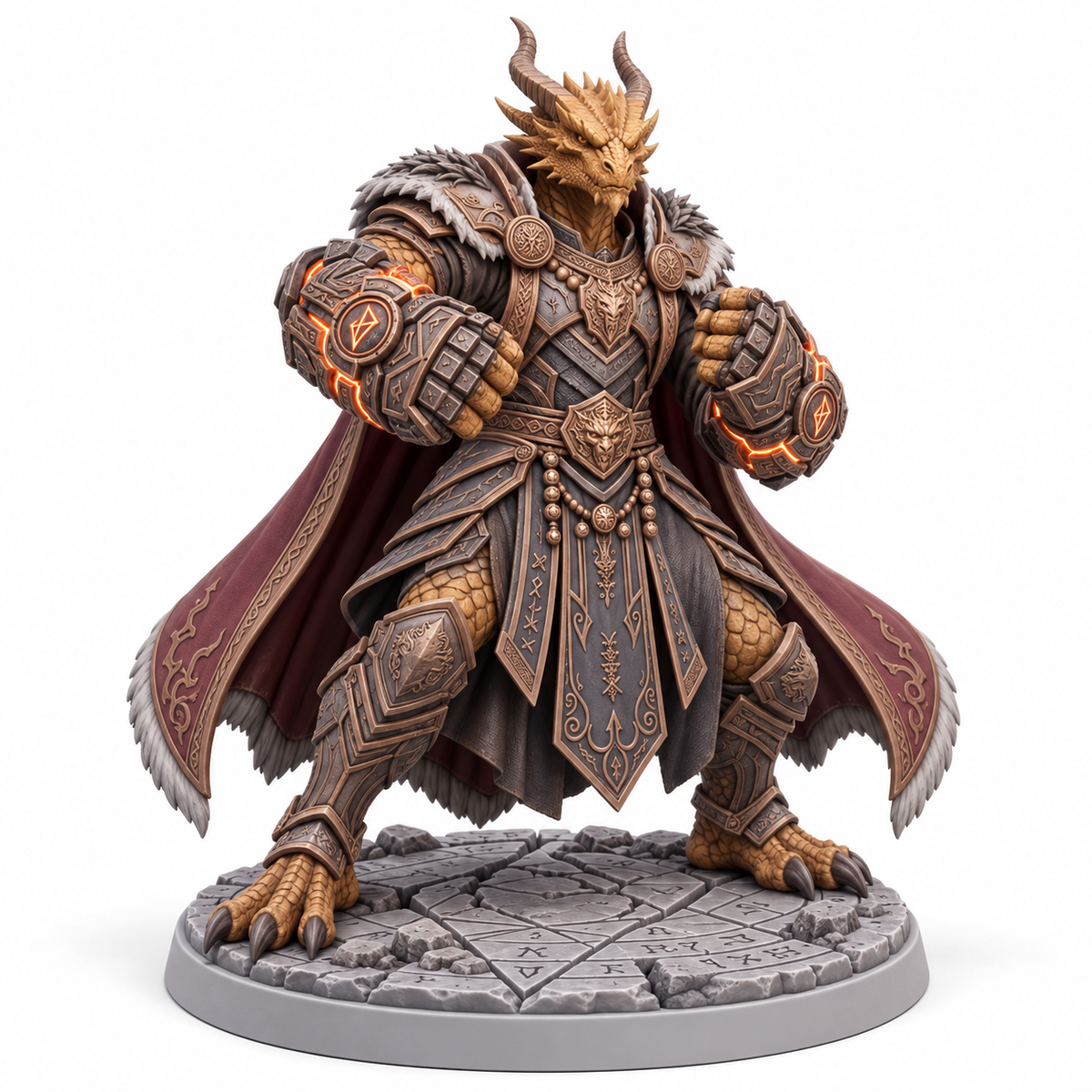Tharok Emberclaw Kinetic Striker — painted miniature