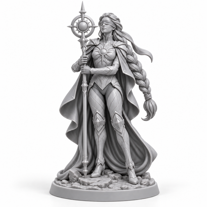 Aevora unpainted grey resin miniature