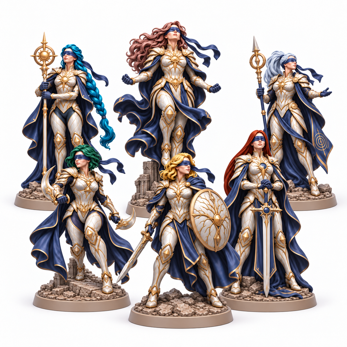 The Six Templarias painted miniature bundle square product image