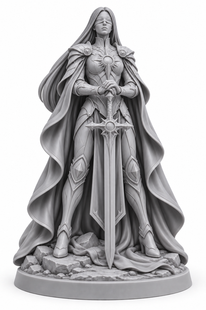 Oria Vey unpainted grey resin miniature