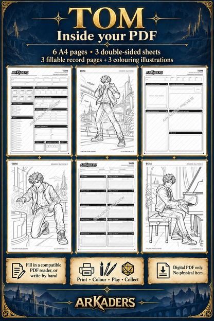 Tom Coloring Character Sheet — 06-instructions; protected preview