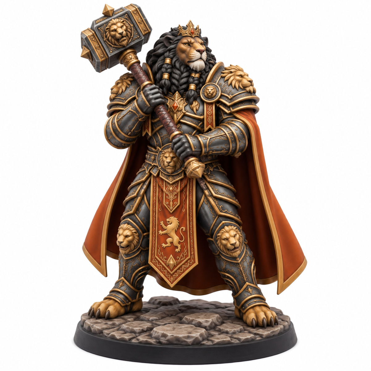 Torren Ashclaw, Ruin Hammer — painted miniature