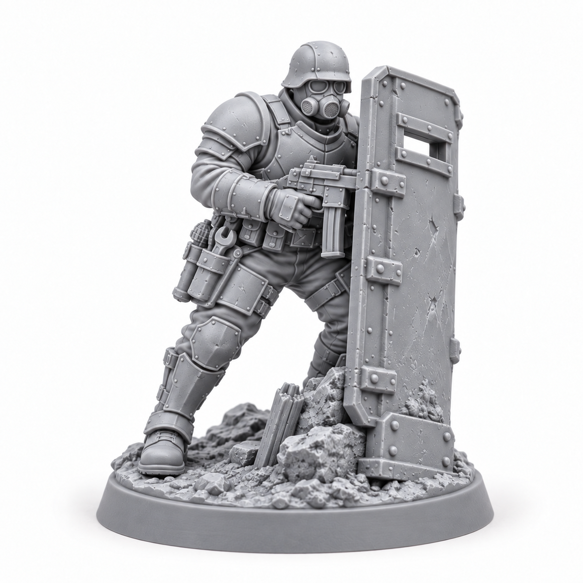 Torren Bale grey resin miniature