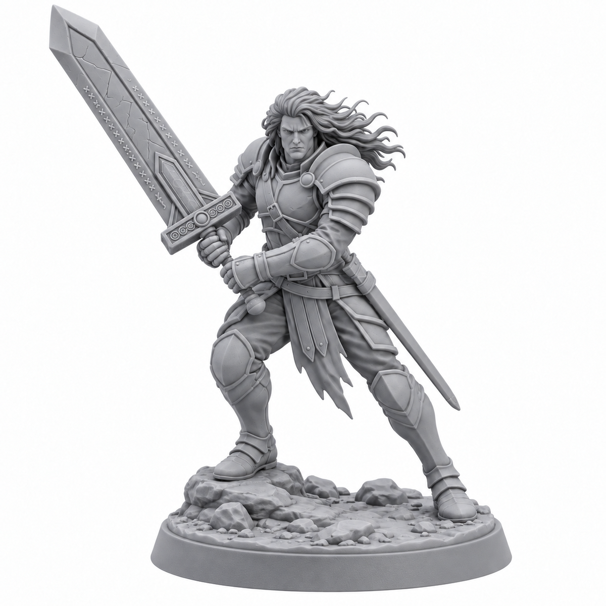 Uruk — exclusive battle pose in unpainted grey resin