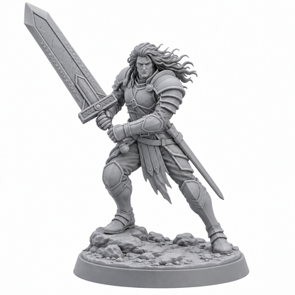 Uruk — exclusive battle pose in unpainted grey resin