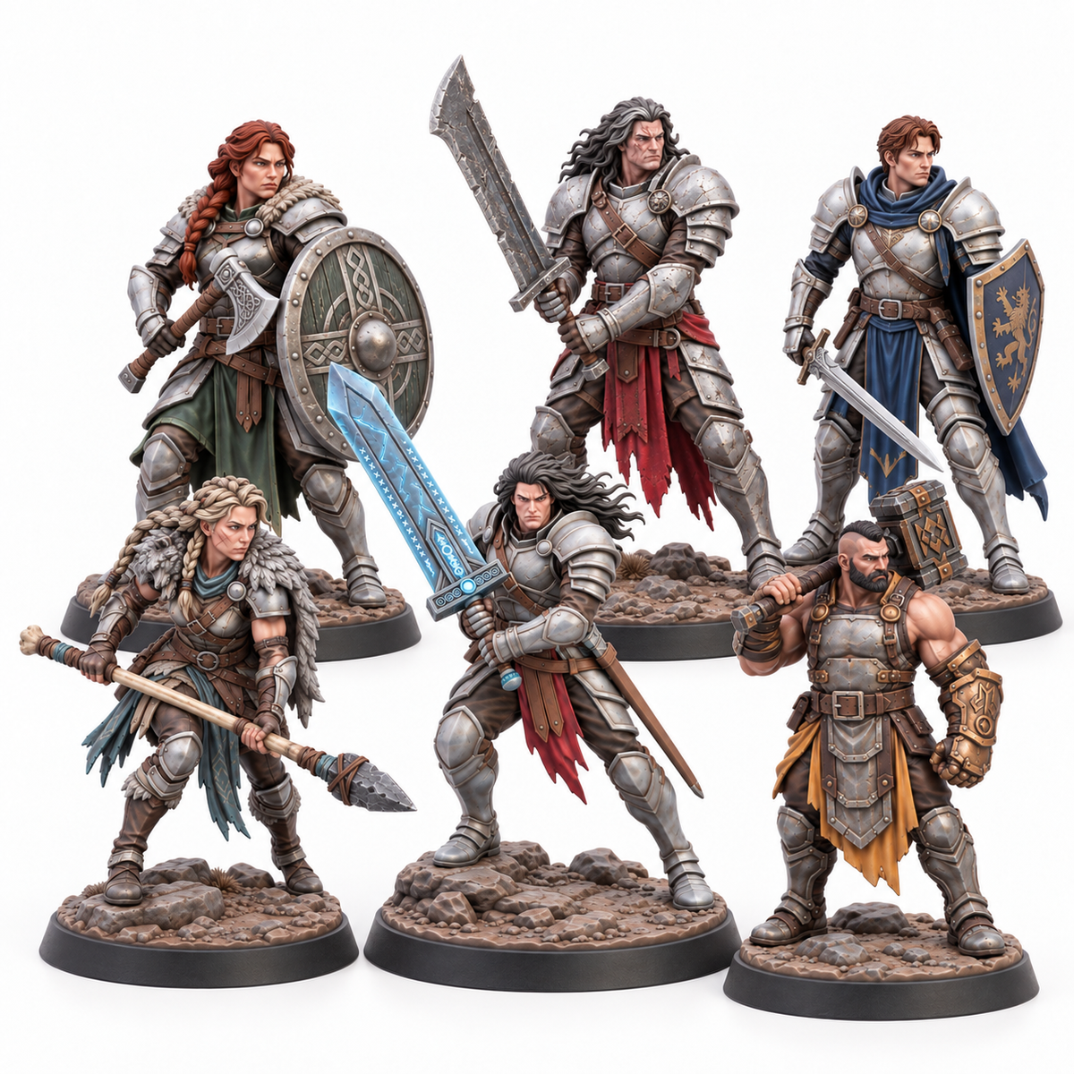 Uruk’s Khar-Duun Six — painted reference; miniatures supplied unpainted