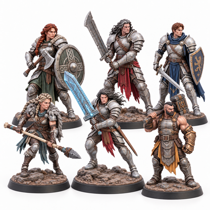 Uruk’s Khar-Duun Six — painted reference; miniatures supplied unpainted
