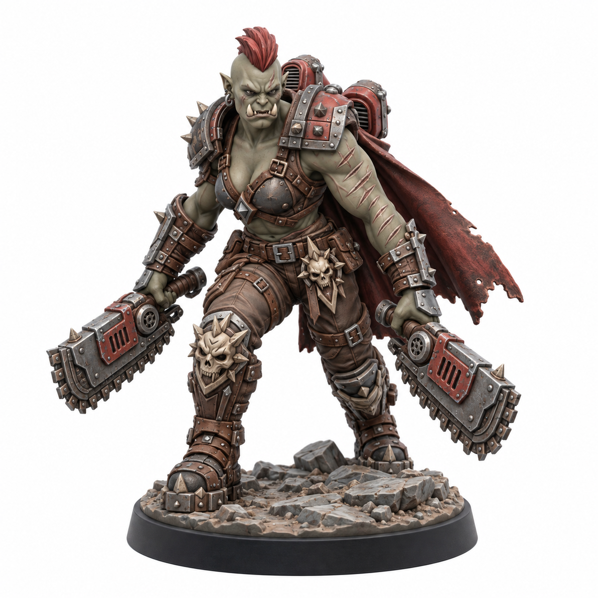Urzaka Nine-Scars Chainblade Huntress — painted miniature