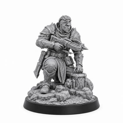 Vael Corren grey resin miniature