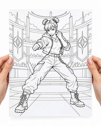 Vega Coloring Character Sheet — preview 3