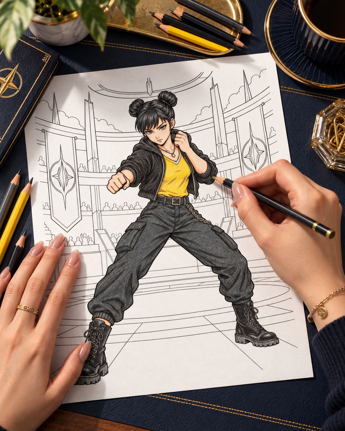 Vega Coloring Character Sheet — preview 5