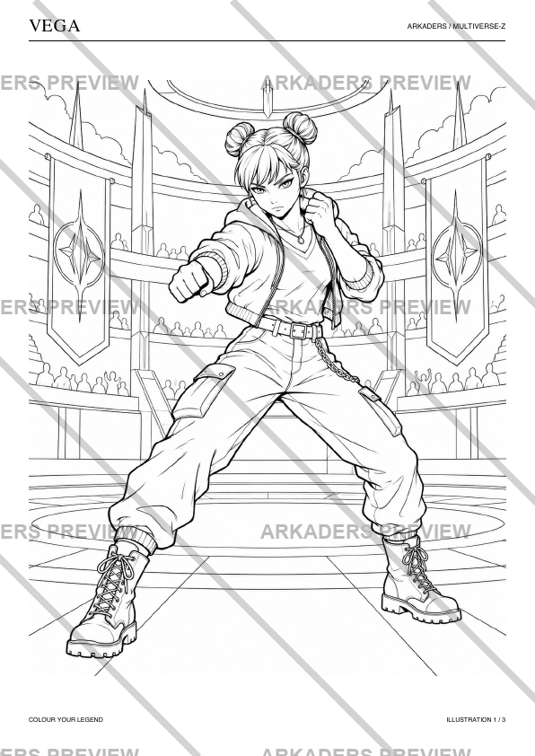 Vega Coloring Character Sheet — preview 8
